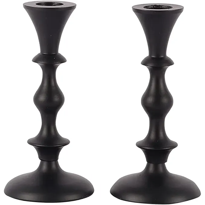 Voidrop Pillar Candle Holder – Black