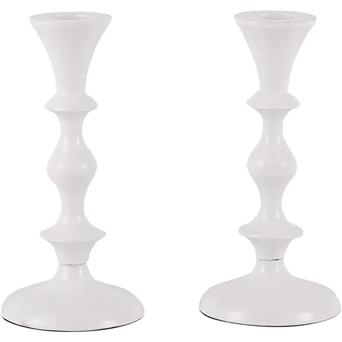 Voidrop Pillar Candle Holder – White