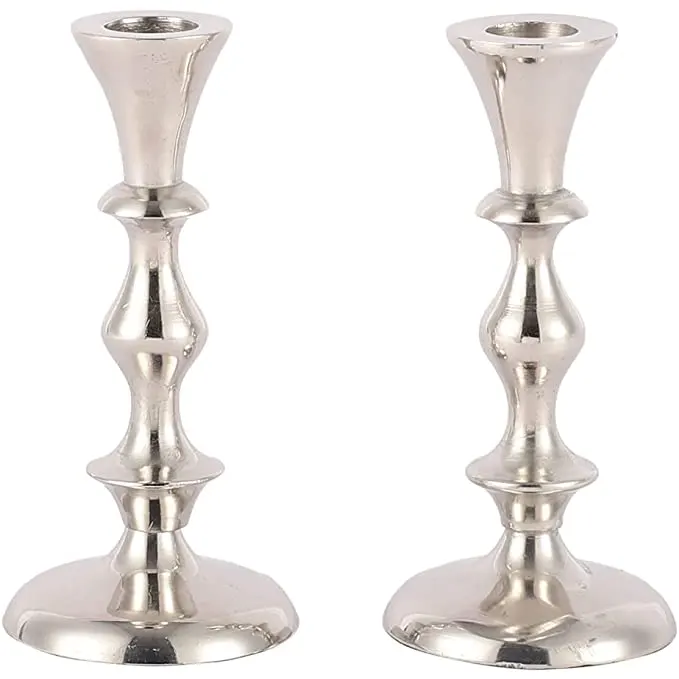 Voidrop Pillar Candle Holder – Silver