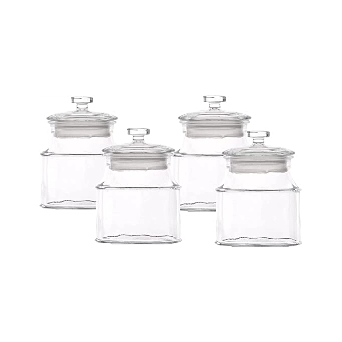 VOIDROP Set of 4 Airtight Glass Jar (30oz) 850ML