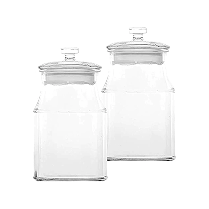 VOIDROP Set of 2 Airtight Glass Jar (43oz) 1240ML