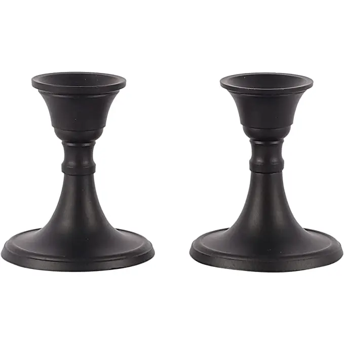 Voidrop Mini Candlestick Holders Set of 2 – Black