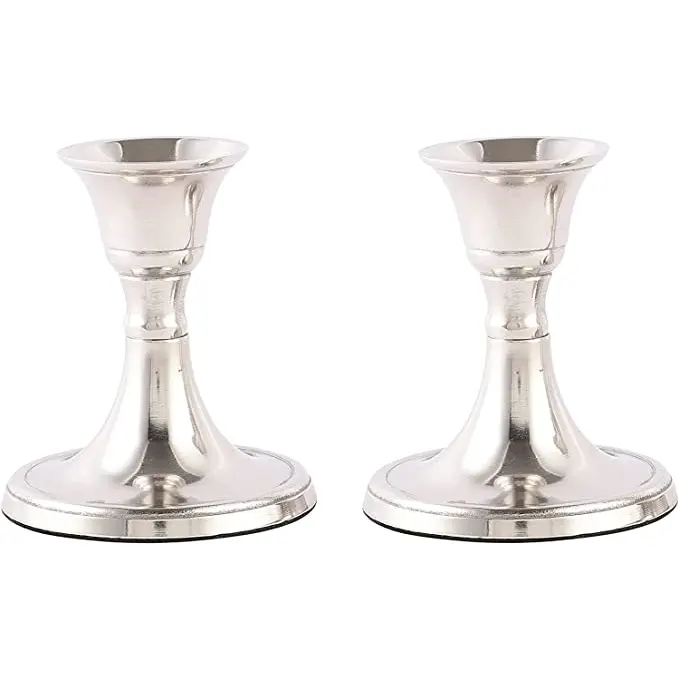 Voidrop Mini Candlestick Holders Set of 2 – Silver