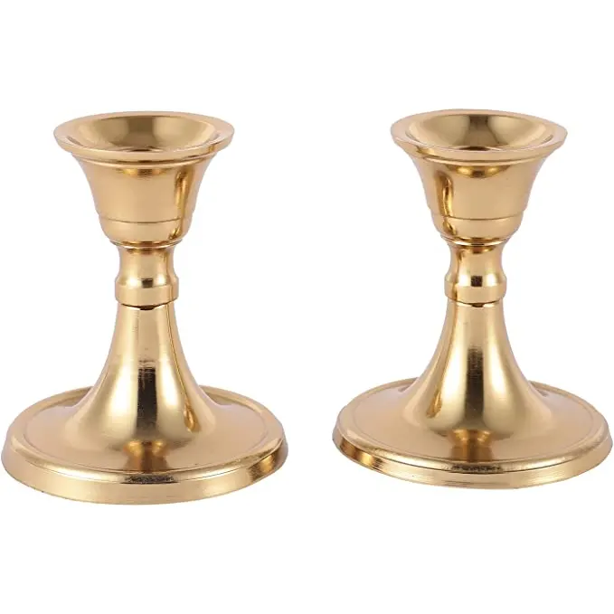 Voidrop Mini Candlestick Holders Set of 2 – Golden